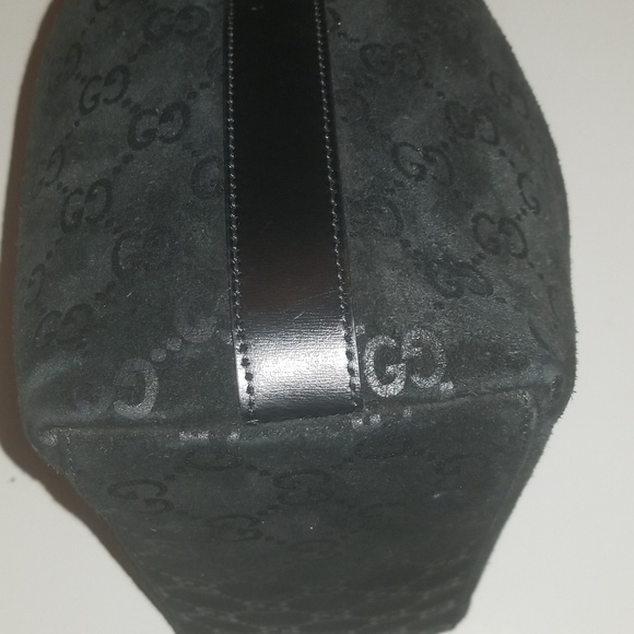Suede Gucci GG monogram hobo bag COA included - Picture 6 of 8